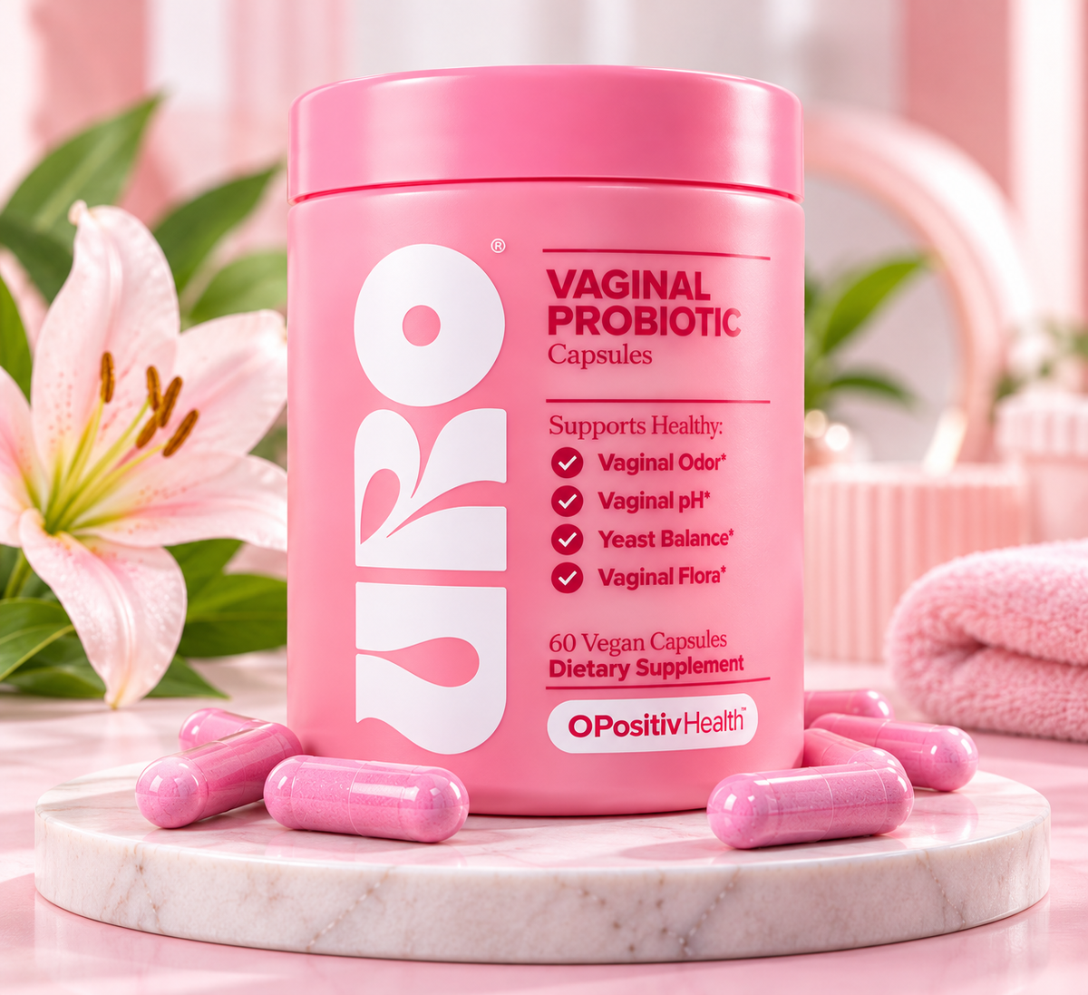 URO Probióticos Vaginales – 60 Cápsulas Veganas | OPositiv Health